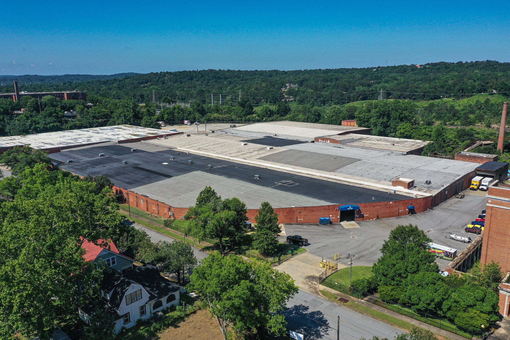 Aerial view of Rivermill Warehouse facility
